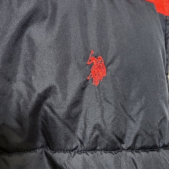 U.S. Polo Assn Puffer Vest Blue and Red, Men's Size 2XL with 3 Pockets - Picture 5 of 7